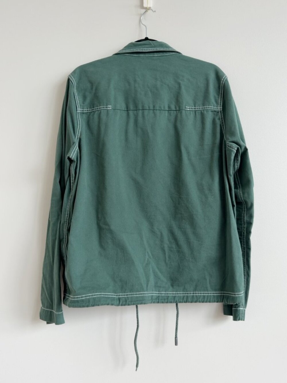 Native Youth Green Contrast Stitch Coach Jacket — Size L - Picture 2 of 10